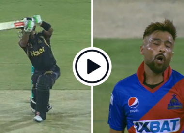 Watch: 'What a shot that is' - Babar Azam carves glorious second-ball cover drive off Mohammad Amir on Peshawar Zalmi debut