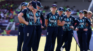 Players of England cuts a dejected figure following the ICC Women's U19 T20 World Cup 2023 Final