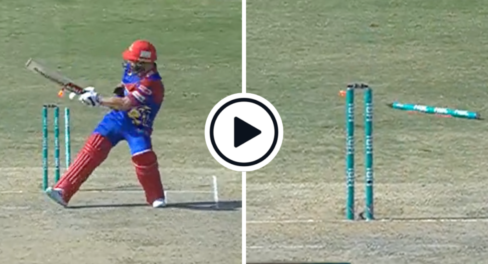 Watch: Matthew Wade attempts scoop, loses off-stump to 94mph Ihsanullah ripper in PSL