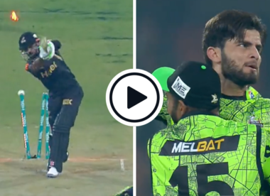 Watch: Babar drives imperiously, Shaheen dismantles Babar’s stumps with beauty in clash of the Pakistan titans