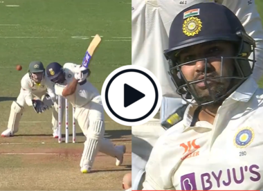 Watch: Rohit Sharma dances down, launches Nathan Lyon over long-off for six in dominant half-century