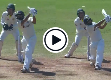 Watch: Mohammed Shami lofts Todd Murphy for consecutive sixes to go past Virat Kohli