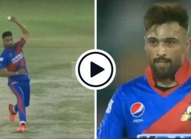 Watch: 'I'd call it frustration' - Mohammad Amir fires angry return throw past Babar Azam during PSL clash