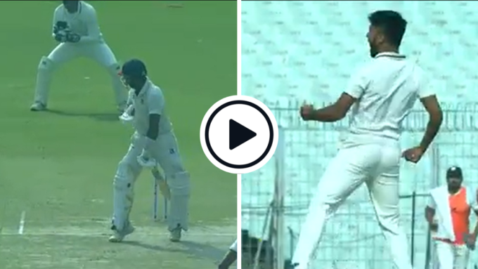Watch: Bat-pad, edge behind, bad leave - Unadkat, Sakariya leave Bengal in tatters with three wickets in six balls in Ranji final