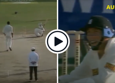Watch: Michael Atherton gets hit, knocked over, and finally bounced out in brutal Courtney Walsh bouncer barrage