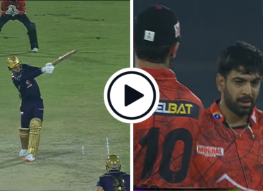 Watch: Jason Roy blasts Haris Rauf for three sixes in an over after surviving Shaheen onslaught