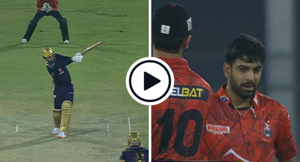 Watch: Jason Roy blasts Haris Rauf for the first of three sixes, Rauf reacts
