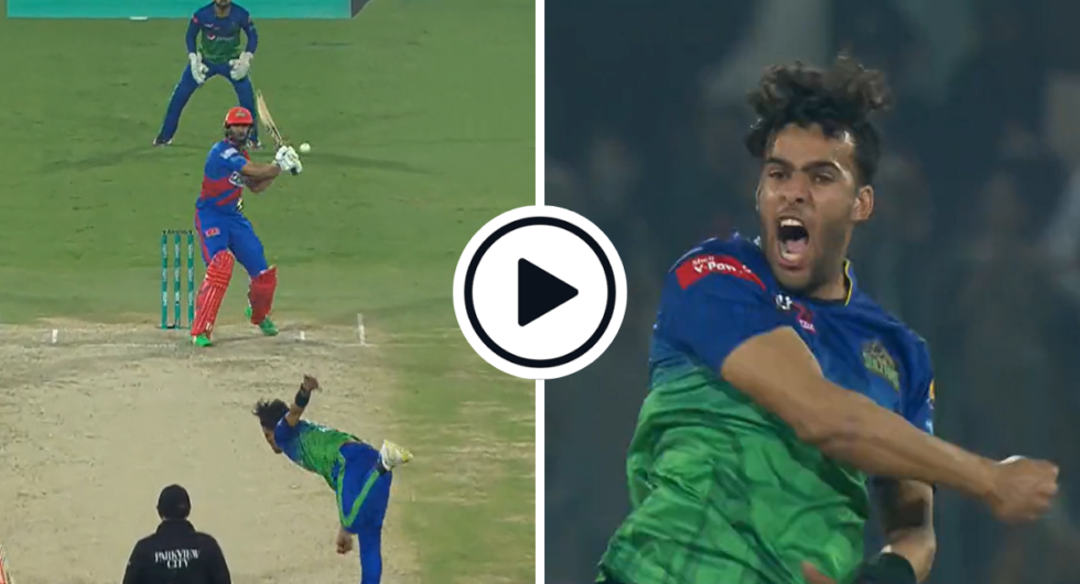 Watch Imad Wasim pull a beamer for six and Abbas Afridi celebrate after defending in the final over