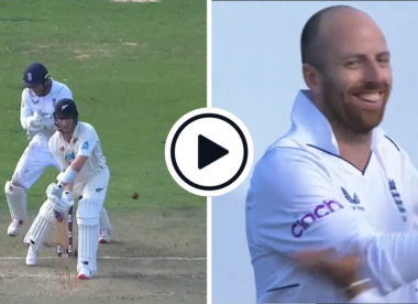 Watch: 'He's been dreaming of that' - Jack Leach hits Will Young's top of off with drifting, gripping beauty