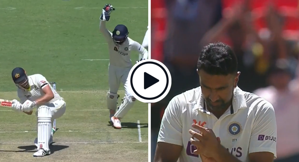 Ravichandran Ashwin produced a double-wicket over after lunch on day two