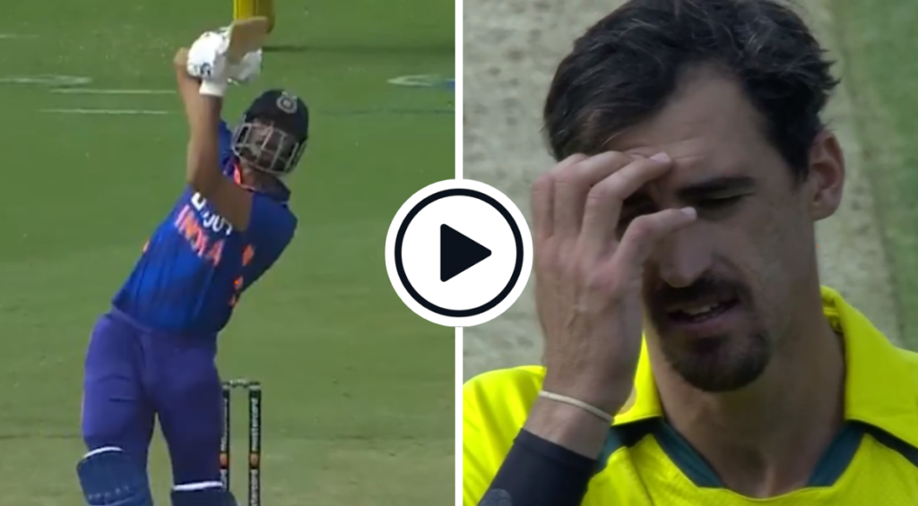 Axar Patel creamed two sixes off consecutive balls against Mitchell Starc in the second India-Australia ODI
