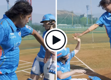 Watch: Jhulan Goswami bowls Charlotte Edwards in epic Mumbai Indians net battle