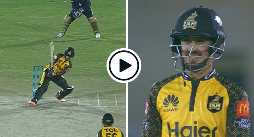 Watch: Saim Ayub Nails Stunning No-Look Scoop-Flick For Six In Record Opening Blitz With Babar Azam