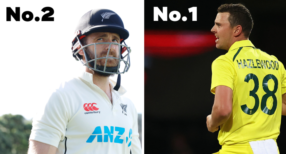 Latest ICC rankings – Kane Williamson No.2 in Tests, Hazlewood back to No.1 in ODIs