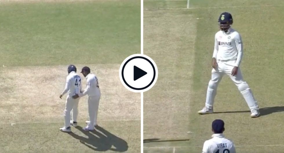 Rohit Sharma moves Shreyas Iyer with his hips in amusing field change