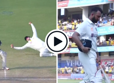 Watch: Steve Smith takes sensational one-handed blinder to remove the resolute Cheteshwar Pujara