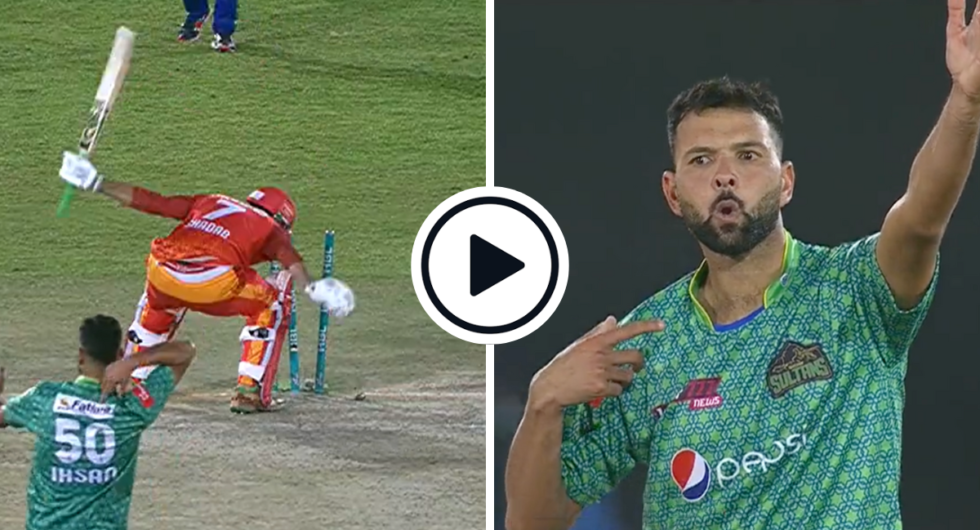 Watch: Shadab Khan Yells Expletive Into Stump Mic After Being Bowled By 150kph Ihsanullah Thunderbolt