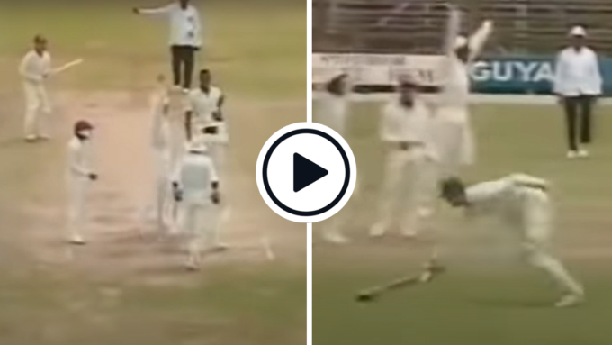 Watch: Dean Jones run out by Carl Hooper in controversial wrong umpire decision in 1991 Georgetown Test