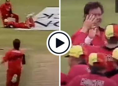 Watch: The chicken farmer runs riot - Eddo Brandes takes hat-trick, rips through England top order to inflict record defeat
