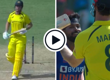 Watch: Inside edge, middle stump out – Hardik Pandya cleans up Mitchell Marsh, plucks three wickets in 11 balls