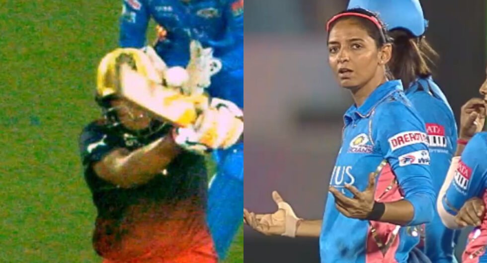 Richa Ghosh survived a close caught-behind appeal that left Harmanpreet Kaur bemused