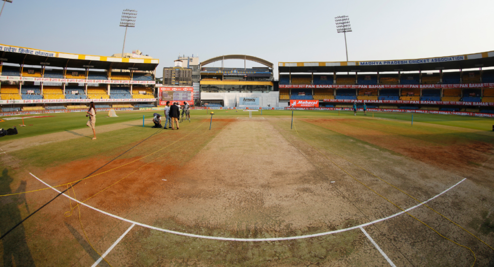 The Indore pitch at the Holkar Stadium, rated 'poor' by the ICC after the third India-Australia Test