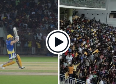 Watch: MS Dhoni clatters trademark down-the-ground six in practice game, draws wild cheer from Chennai crowd