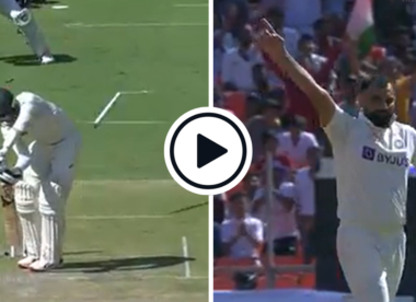 Watch: 'What a sight for a fast bowler' - Mohammed Shami sends Peter Handscomb’s off-stump cartwheeling