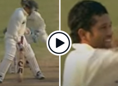 Watch: Sachin Tendulkar flummoxes Moin Khan with googly with the last ball of the day’s play