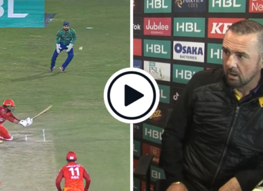 Watch: Faheem Ashraf guides wide yorker over third man for six in record-breaking PSL heist to leave commentators stunned