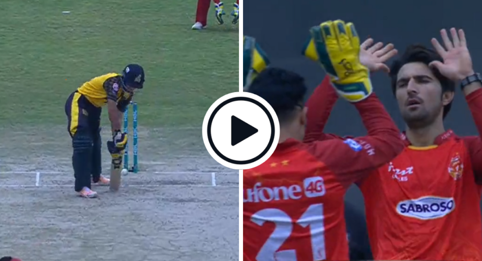 Mohammad Wasim Jr's perfect yorker cleaned up Haseebullah Khan in Pakistan Super League (PSL)