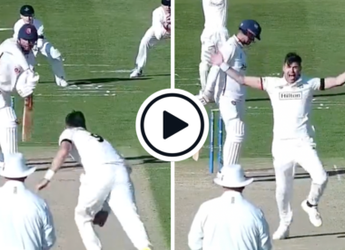 Watch: James Anderson pins Alastair Cook LBW in blistering opening County Championship spell
