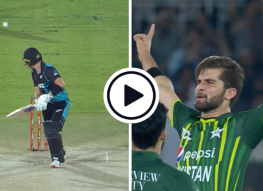 Watch: Shaheen Afridi takes two wickets in two balls in trademark new-ball burst