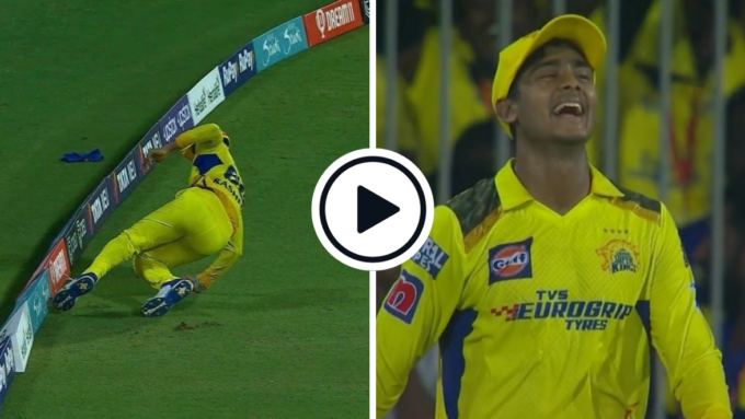 Watch: 18-year-old IPL newbie Shaik Rasheed holds on to stunning catch after slipping at the death