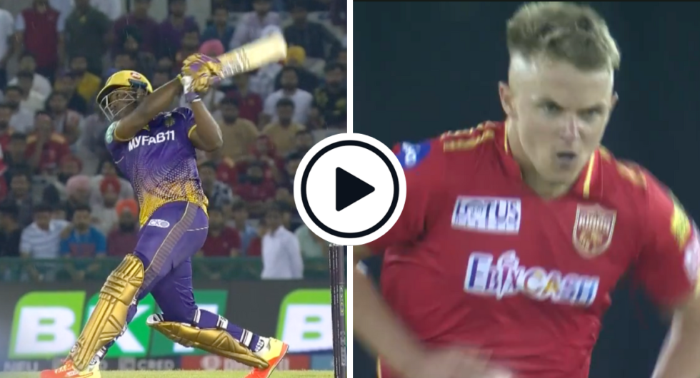Andre Russell smashes consecutive boundaries before Sam Curran strikes