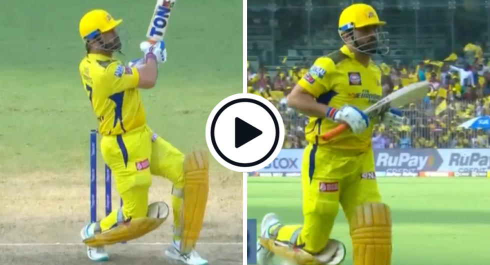 Watch: MS Dhoni Whacks Consecutive Sixes Off Sam Curran In Four-Ball Final Over Knock Taking CSK Past 200