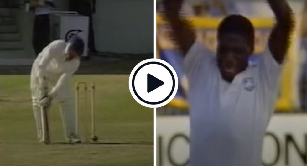 Curtly Ambrose takes 8-45 against England, 1990
