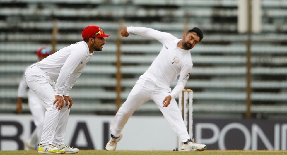 Rashid Khan bowling, Chattogram Test 2019
