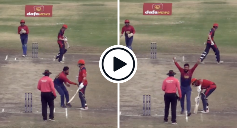 Rohan Mustafa's cheeky moment during the 2023 ICC Qualifier Playoff