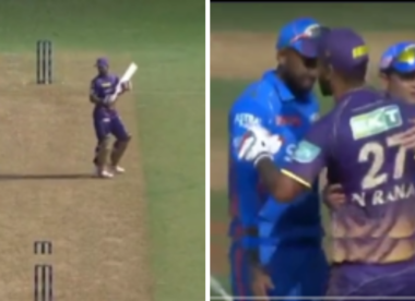 KKR captain Nitish Rana loses cool in heated verbal altercation with Delhi teammate Hrithik Shokeen