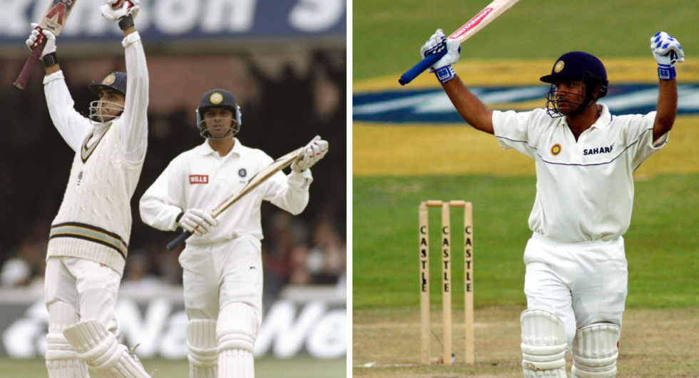 Sourav Ganguly, Rahul Dravid, Virender Sehwag on Test debuts