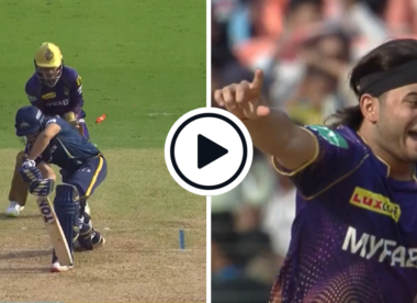 Watch: ‘Absolute ripper’ – Unheard-of KKR mystery spinner Suyash Sharma rips wicked googly, bowls GT No.4 between bat and pad