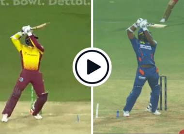 Watch: Kyle Mayers recreates ‘greatest shot ever’ contender, delivers trademark, high-elbow, back-foot six off Sam Curran