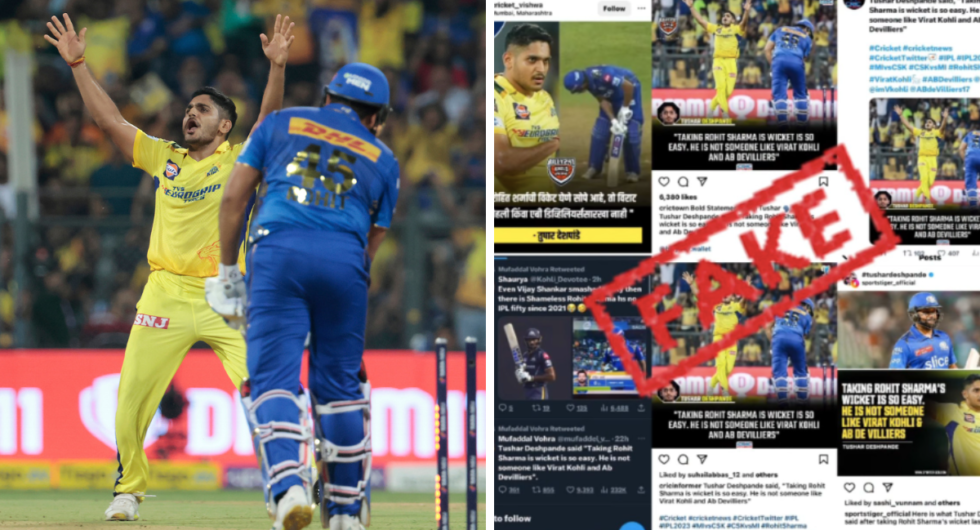 Tushar Desphande rubbishes viral quote on Rohit Sharma in IPL 2023