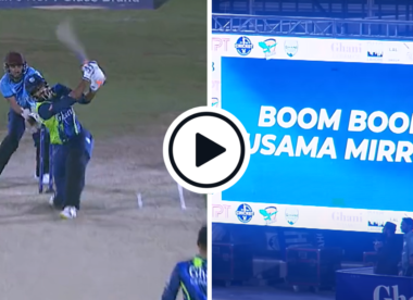 Watch: 6, 6, 6, 6, 4, 6 – Pakistan international Usama Mir falls one bounce short of perfect, 36-run over during regional T20 competition