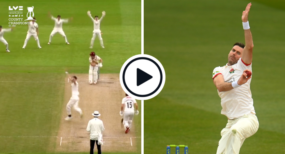 James Anderson took two early wickets for Lancashire
