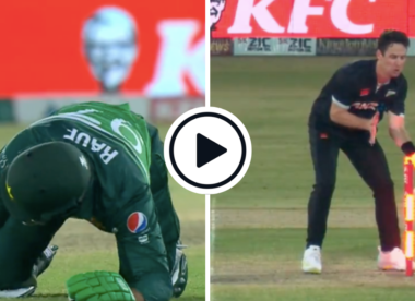 Watch: Out or not out? Iftikhar Ahmed left stranded on heroic 94* after Haris Rauf falls short in heartbreaking finish