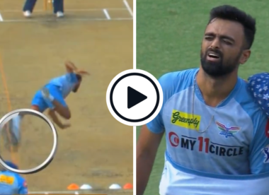 Watch: Jaydev Unadkat trips on wire while bowling in nets, leaves with heavily strapped shoulder in WTC final scare for India