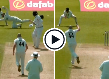 Watch: Jonny Bairstow falls to astonishing wicketkeeper catch diving past first slip in County Championship