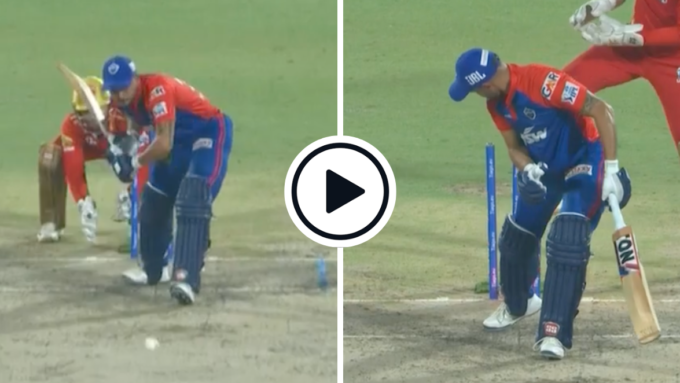 Watch: Harpreet Brar finds big turn, pitches leg and hits off to continue dramatic Delhi Capitals collapse